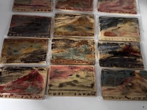 Kolekcja pocztówek ceramicznych Góra Fujisan