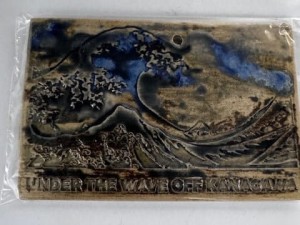 Pocztówki ceramiczne Wielka Fala Kanagawa