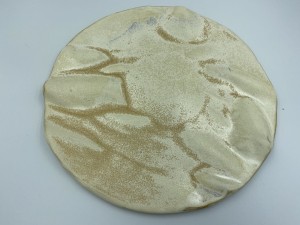 Talerz alpejski 30 cm.  Kremowy pustynny.