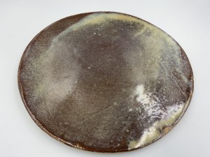 Talerz - patera, 28 cm.  Mleczny brąz. 