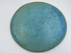 Talerz, 28 cm.  Turkus jasny. 